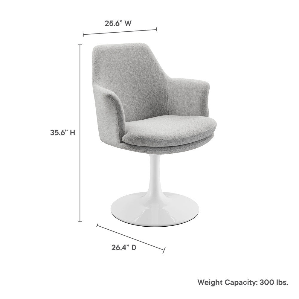 Modway Lippa Swivel Dining Upholstered Armchair by Modway-EEI-6956