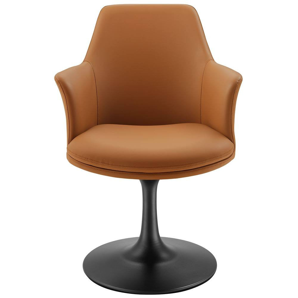 EEI-6958 Lippa Swivel Dining Vegan Leather Armchair by Modway