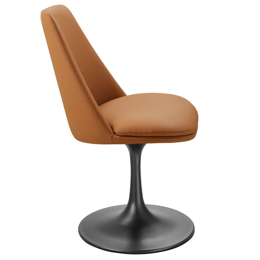 EEI-6955 Lippa Swivel Dining Vegan Leather Side Chair by Modway