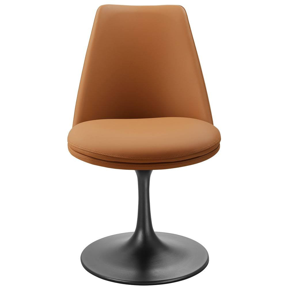 EEI-6955 Lippa Swivel Dining Vegan Leather Side Chair by Modway
