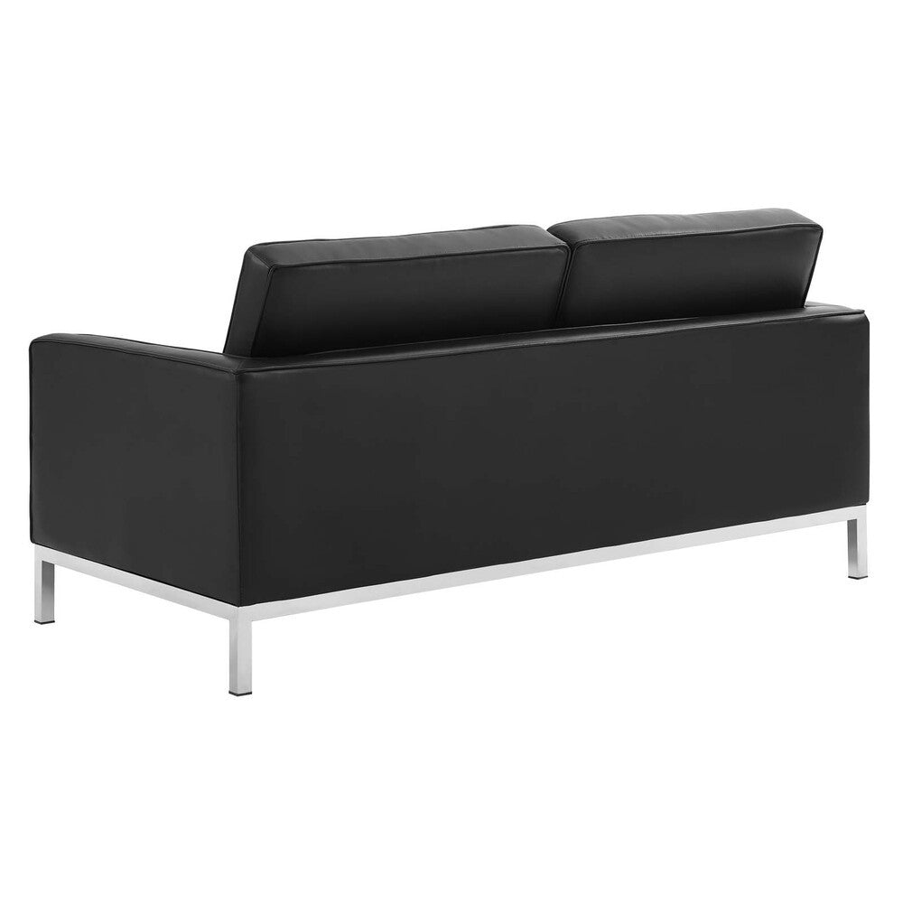 EEI-4102 Loft Tufted Upholstered Faux Leather Loveseat and Armchair Set by Modway