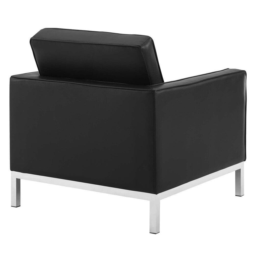 EEI-4102 Loft Tufted Upholstered Faux Leather Loveseat and Armchair Set by Modway