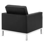 EEI-4102 Loft Tufted Upholstered Faux Leather Loveseat and Armchair Set by Modway