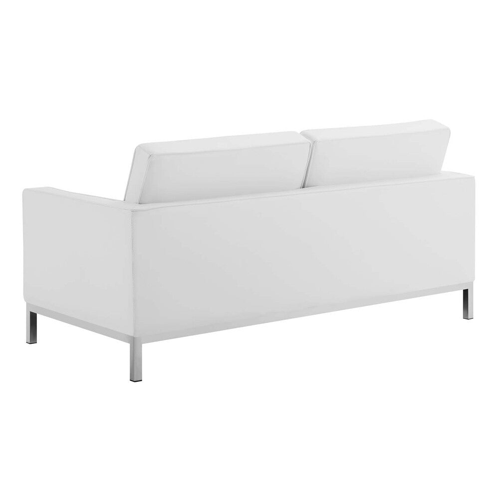 EEI-4102 Loft Tufted Upholstered Faux Leather Loveseat and Armchair Set by Modway