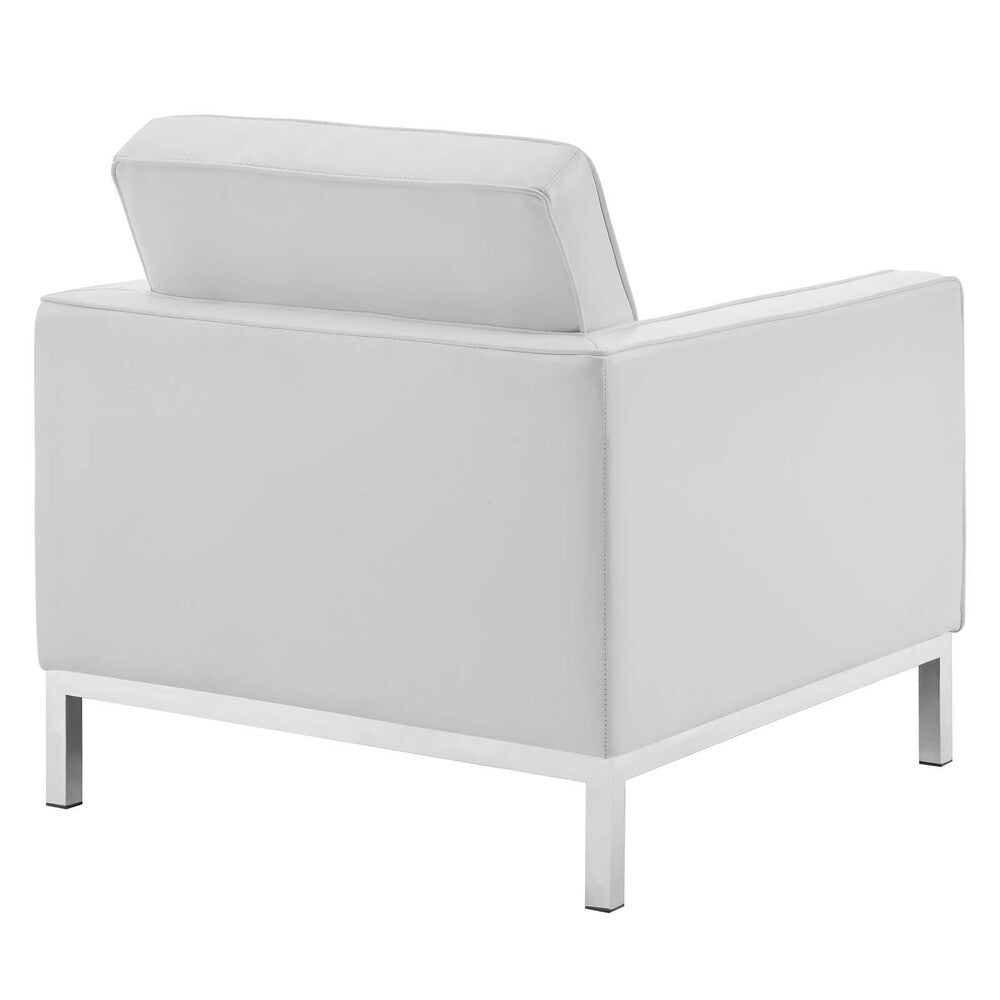 EEI-4102 Loft Tufted Upholstered Faux Leather Loveseat and Armchair Set by Modway