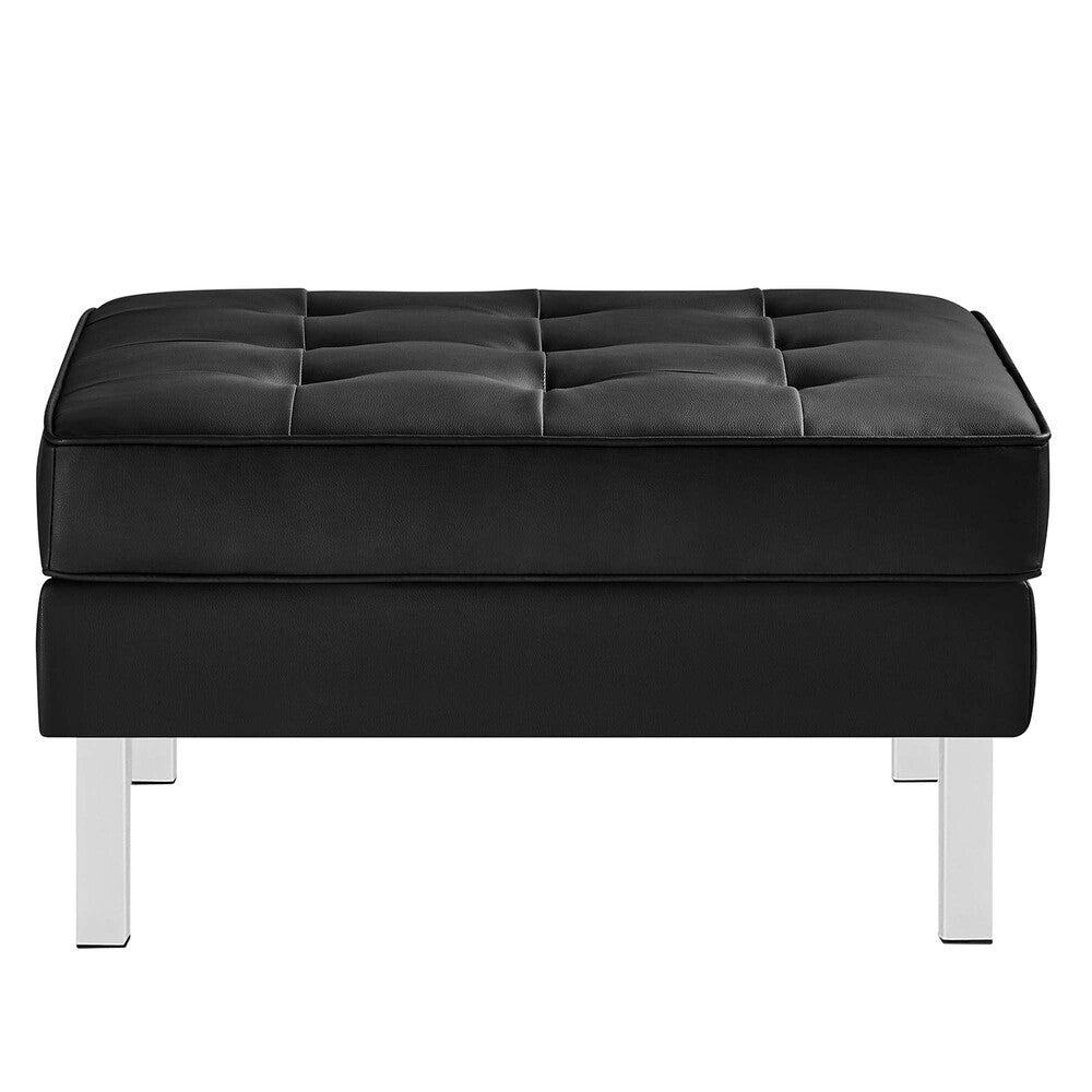 EEI-6409 Loft Tufted Vegan Leather Armchair and Ottoman Set by Modway