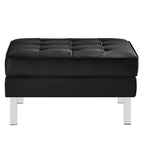 EEI-6409 Loft Tufted Vegan Leather Armchair and Ottoman Set by Modway
