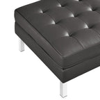 EEI-6409 Loft Tufted Vegan Leather Armchair and Ottoman Set by Modway