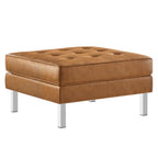 EEI-6409 Loft Tufted Vegan Leather Armchair and Ottoman Set by Modway