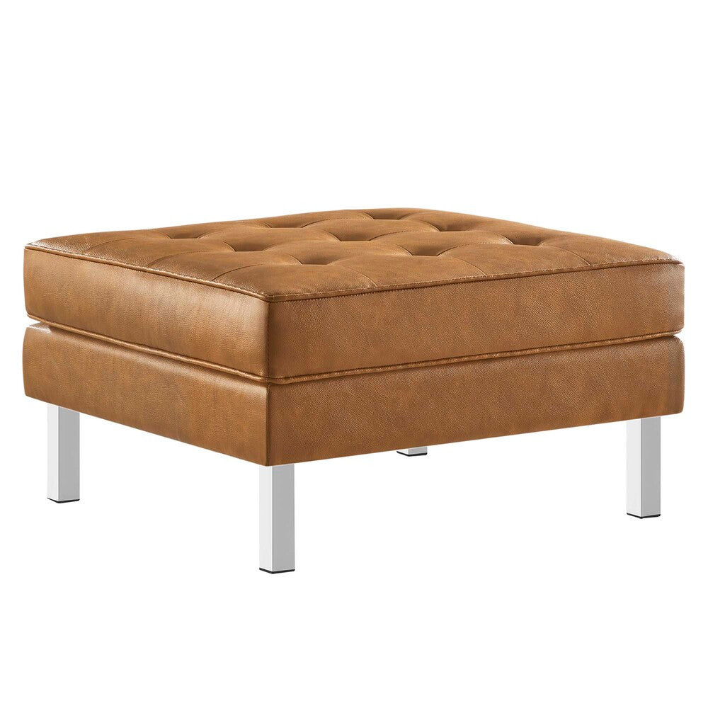 EEI-6409 Loft Tufted Vegan Leather Armchair and Ottoman Set by Modway