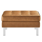 EEI-6409 Loft Tufted Vegan Leather Armchair and Ottoman Set by Modway