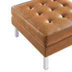 EEI-6409 Loft Tufted Vegan Leather Armchair and Ottoman Set by Modway