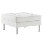 EEI-6409 Loft Tufted Vegan Leather Armchair and Ottoman Set by Modway