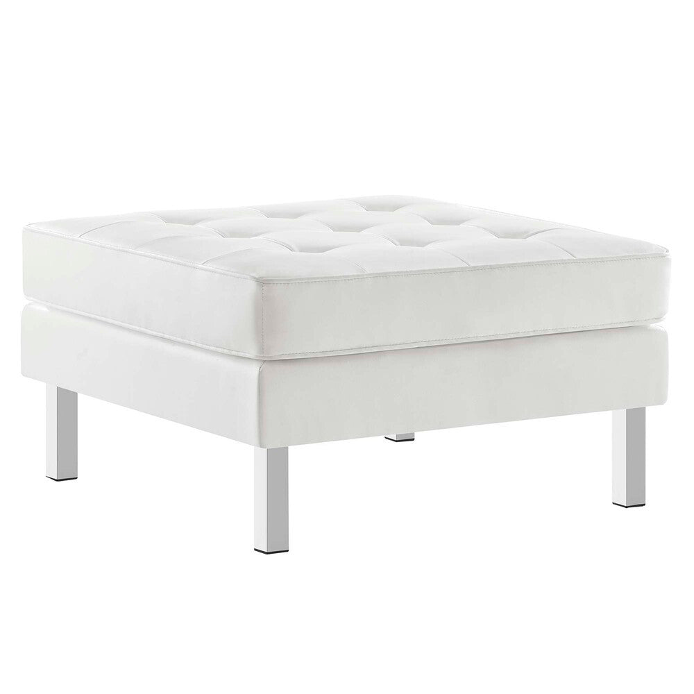 EEI-6409 Loft Tufted Vegan Leather Armchair and Ottoman Set by Modway