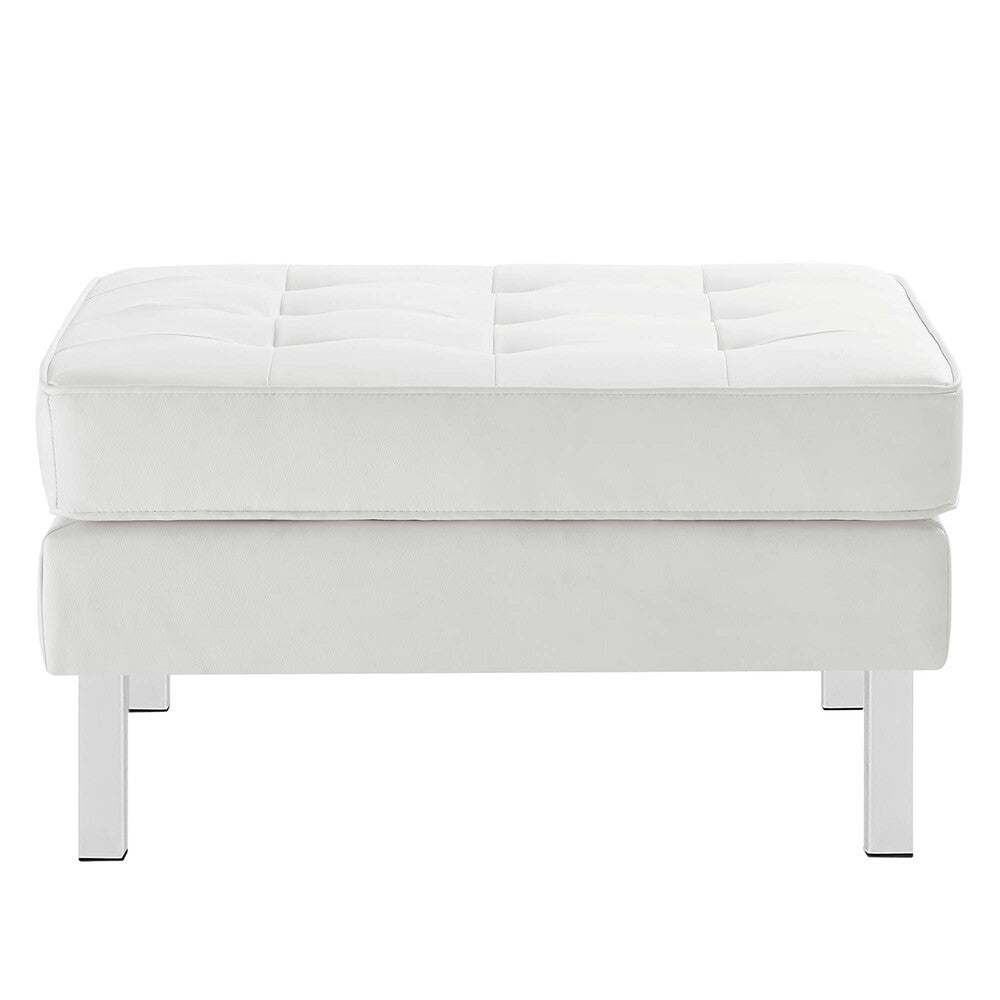 EEI-6409 Loft Tufted Vegan Leather Armchair and Ottoman Set by Modway