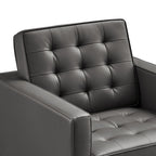 EEI-4101 Loft Tufted Vegan Leather Armchairs Set of 2 by Modway
