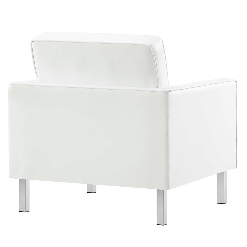 EEI-4101 Loft Tufted Vegan Leather Armchairs Set of 2 by Modway