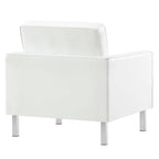 EEI-4101 Loft Tufted Vegan Leather Armchairs Set of 2 by Modway