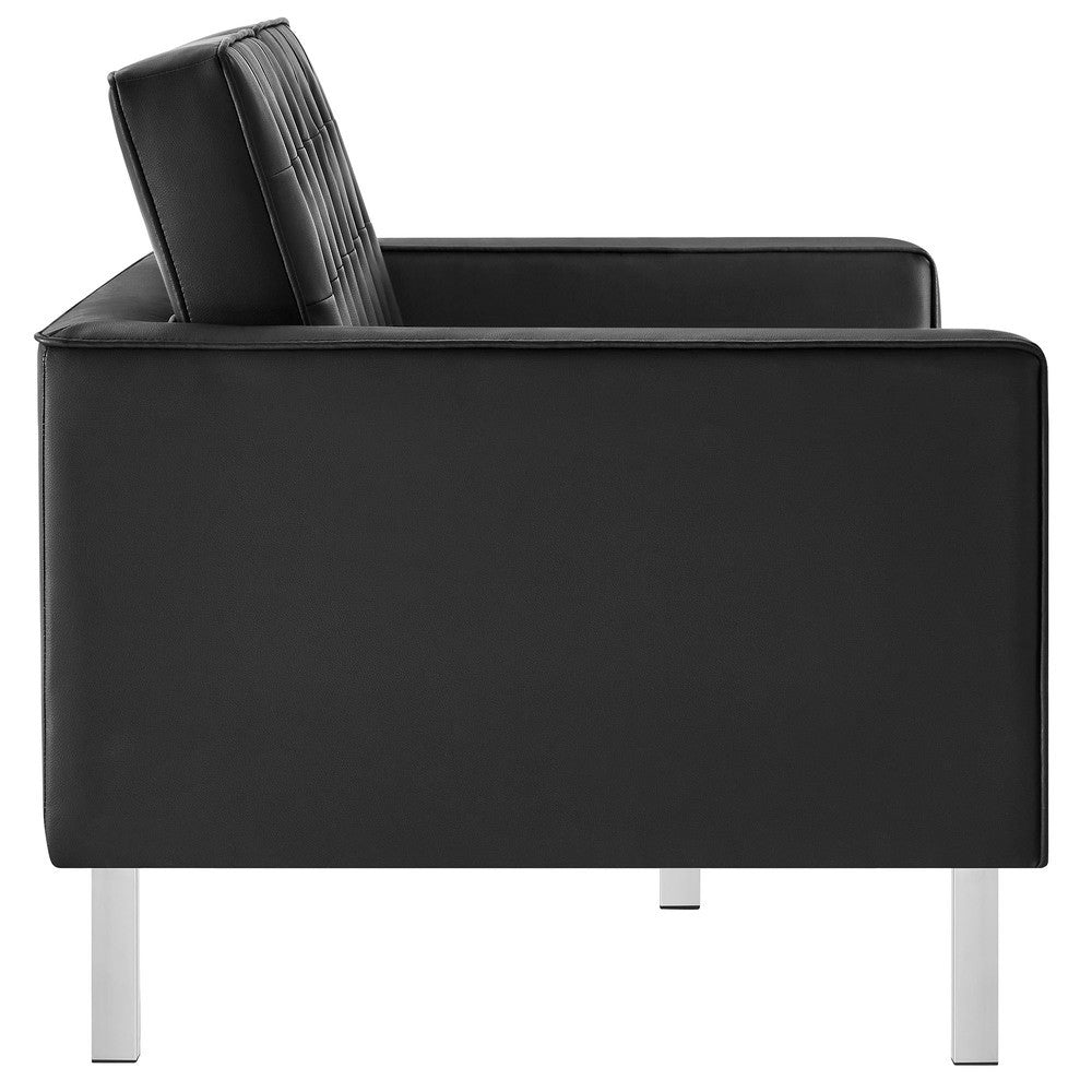 EEI-3388 Loft Tufted Vegan Leather Loveseat by Modway