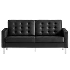 EEI-3388 Loft Tufted Vegan Leather Loveseat by Modway