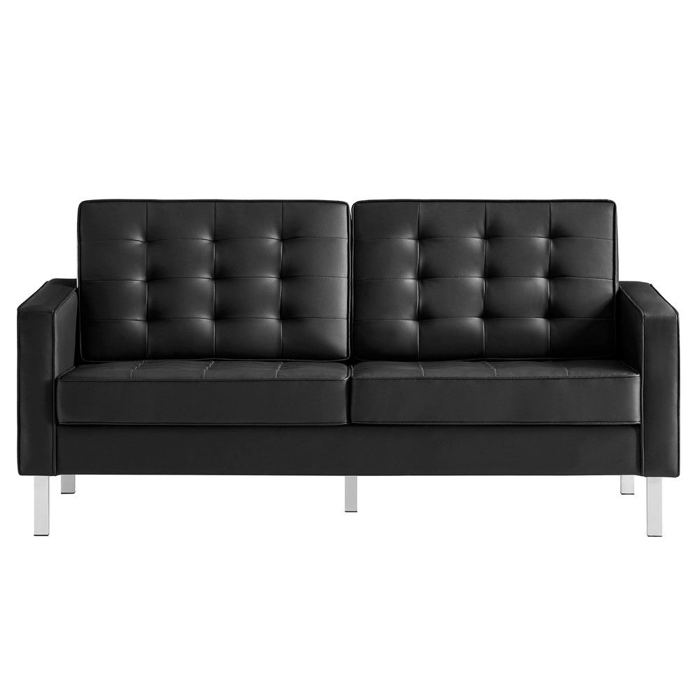 EEI-3388 Loft Tufted Vegan Leather Loveseat by Modway