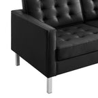 EEI-3388 Loft Tufted Vegan Leather Loveseat by Modway