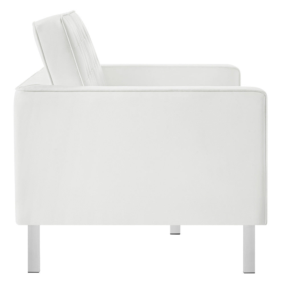 EEI-3388 Loft Tufted Vegan Leather Loveseat by Modway