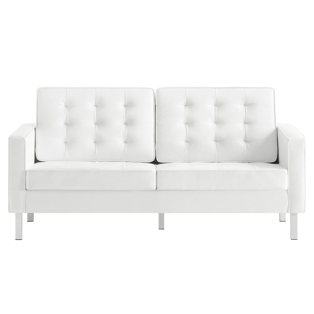 EEI-3388 Loft Tufted Vegan Leather Loveseat by Modway