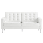 EEI-3388 Loft Tufted Vegan Leather Loveseat by Modway