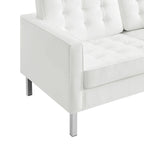 EEI-3388 Loft Tufted Vegan Leather Loveseat by Modway