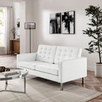 EEI-3388 Loft Tufted Vegan Leather Loveseat by Modway