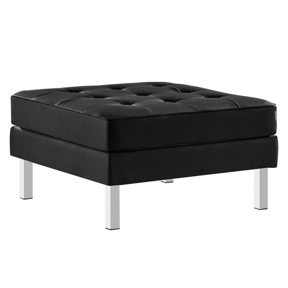 EEI-3394 Loft Tufted Vegan Leather Ottoman by Modway
