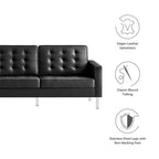 EEI-3385 Loft Tufted Vegan Leather Sofa by Modway