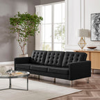 EEI-3385 Loft Tufted Vegan Leather Sofa by Modway
