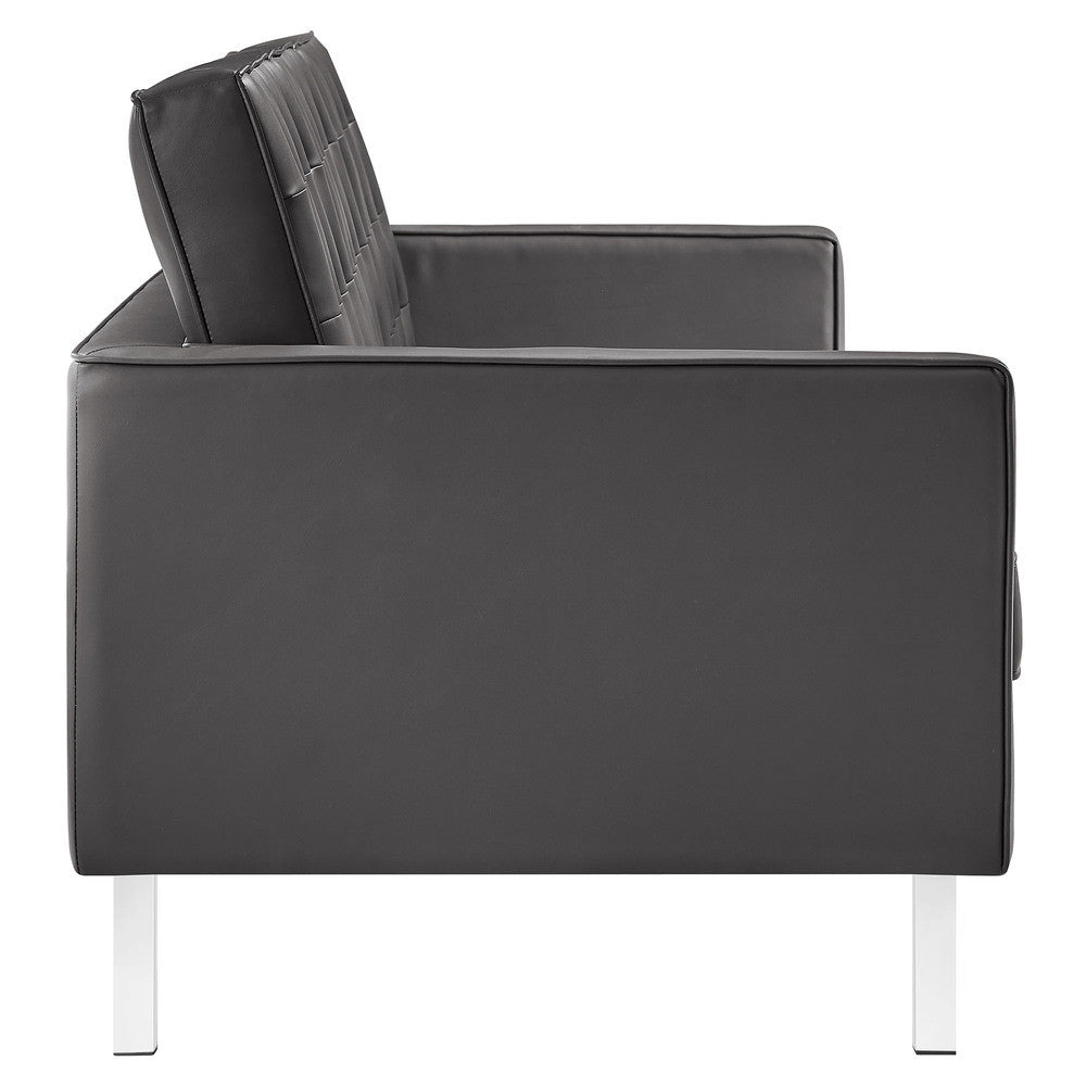 EEI-3385 Loft Tufted Vegan Leather Sofa by Modway