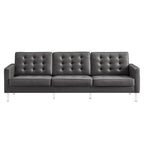 EEI-3385 Loft Tufted Vegan Leather Sofa by Modway