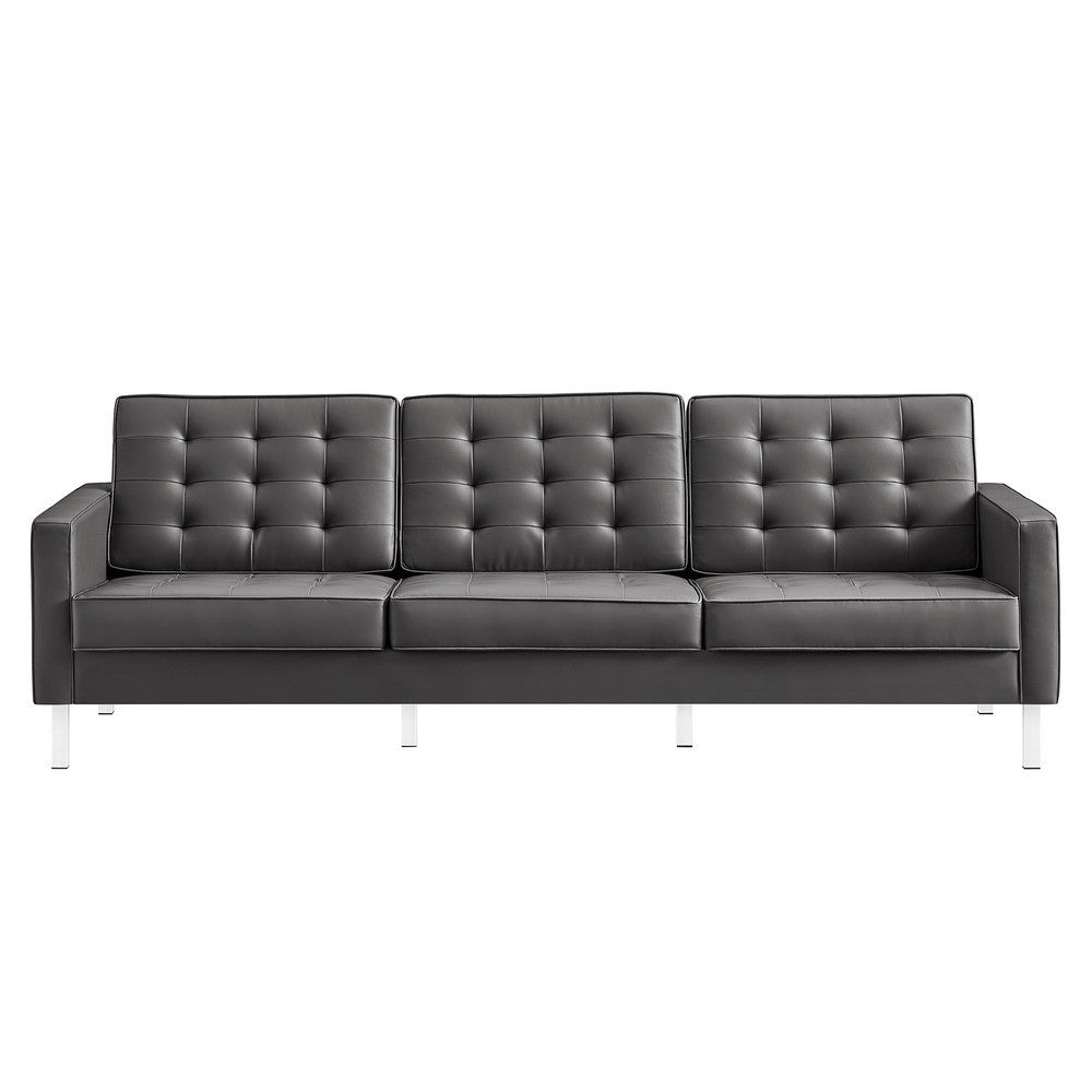 EEI-3385 Loft Tufted Vegan Leather Sofa by Modway