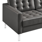 EEI-3385 Loft Tufted Vegan Leather Sofa by Modway