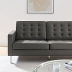 EEI-3385 Loft Tufted Vegan Leather Sofa by Modway