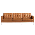 EEI-3385 Loft Tufted Vegan Leather Sofa by Modway