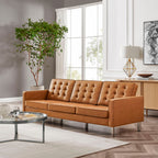 EEI-3385 Loft Tufted Vegan Leather Sofa by Modway