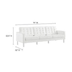 EEI-3385 Loft Tufted Vegan Leather Sofa by Modway