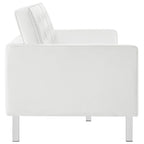 EEI-3385 Loft Tufted Vegan Leather Sofa by Modway