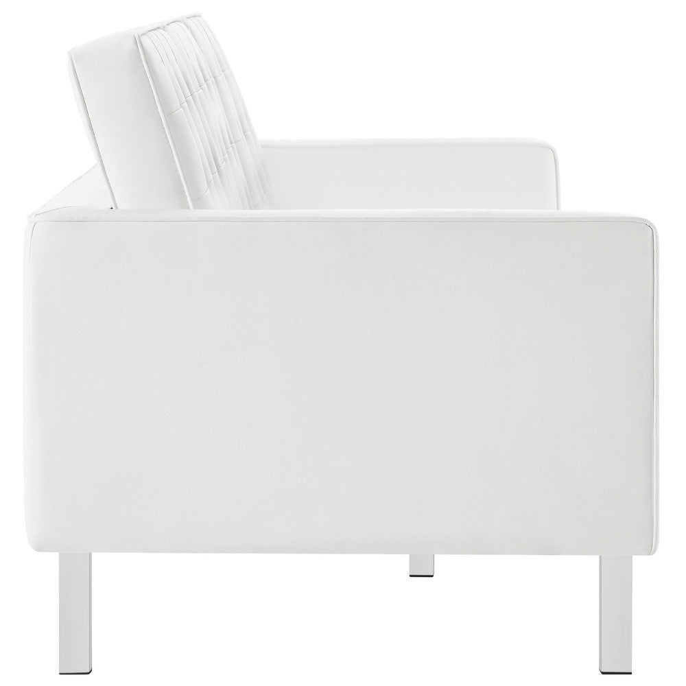 EEI-3385 Loft Tufted Vegan Leather Sofa by Modway