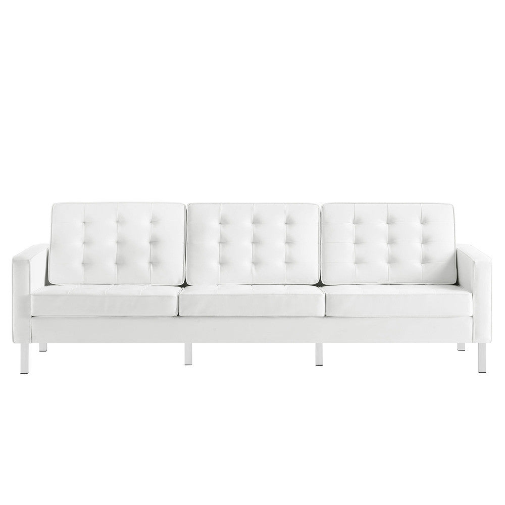 EEI-3385 Loft Tufted Vegan Leather Sofa by Modway