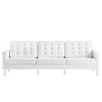 EEI-3385 Loft Tufted Vegan Leather Sofa by Modway