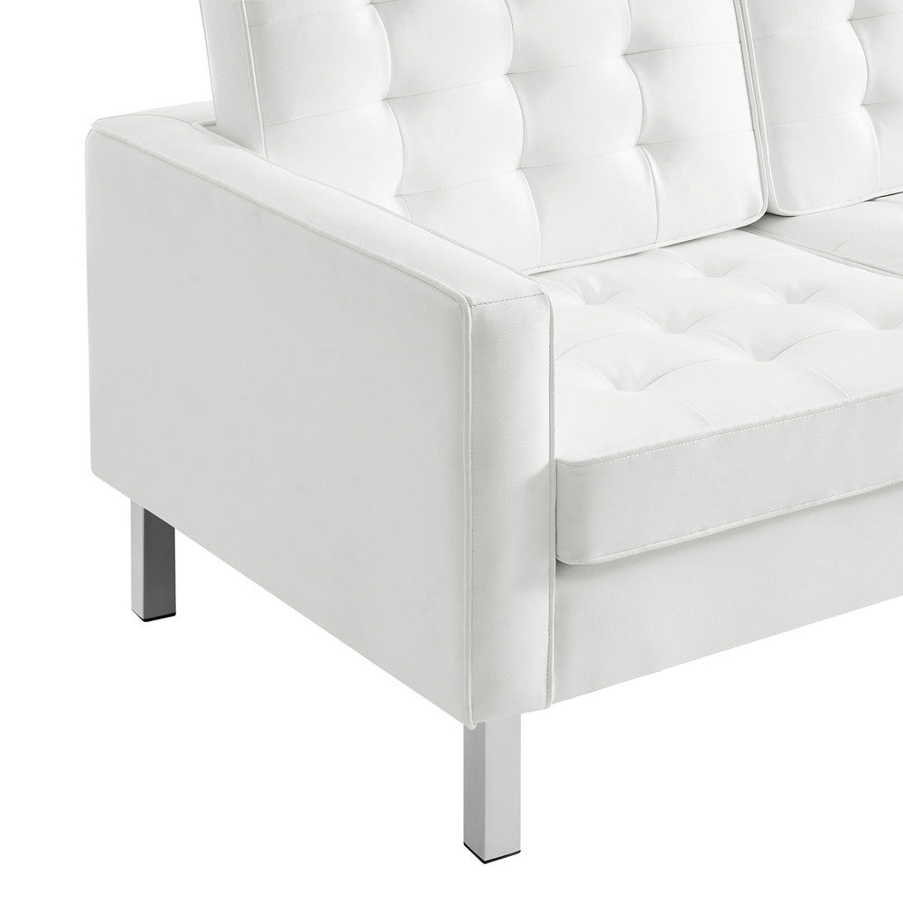 EEI-3385 Loft Tufted Vegan Leather Sofa by Modway