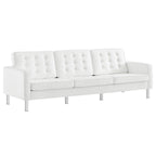 EEI-3385 Loft Tufted Vegan Leather Sofa by Modway