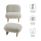 EEI-6988 Loyal Boucle Fabric Accent Chair and Ottoman Set by Modway