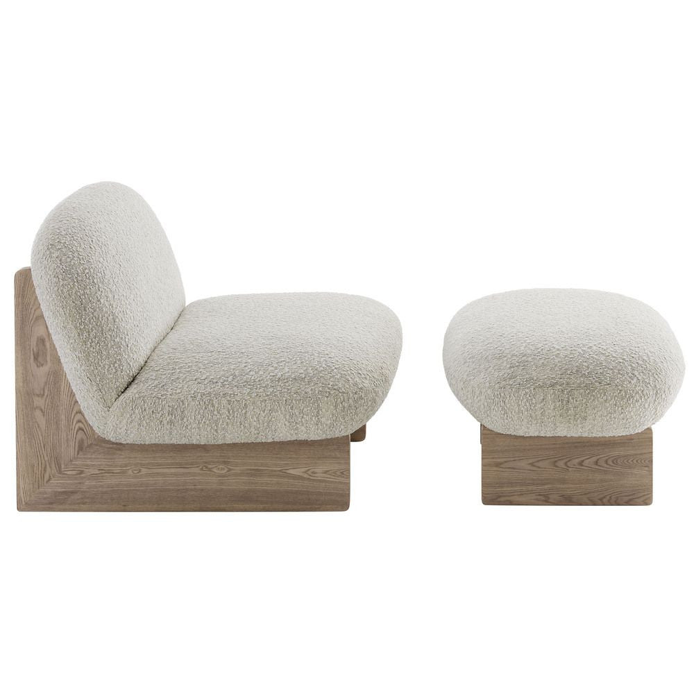 EEI-6988 Loyal Boucle Fabric Accent Chair and Ottoman Set by Modway